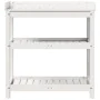 Plantation table with white pine wood shelves 82.5x45x86.5 cm by , Pot stands - Ref: Foro24-832433, Price: 79,64 €, Discount: %