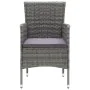 Juego muebles jardín 3 pzas con cojines ratán sintético gris de , Conjuntos de jardín - Ref: Foro24-3095021, Precio: 287,02 €...