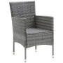 3-piece garden furniture set with gray synthetic rattan cushions by , Garden sets - Ref: Foro24-3095021, Price: 287,02 €, Dis...