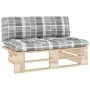 Central sofa made of pallets for impregnated pine wood garden by , Modular outdoor sofas - Ref: Foro24-3066542, Price: 107,99...