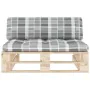 Central sofa made of pallets for impregnated pine wood garden by , Modular outdoor sofas - Ref: Foro24-3066542, Price: 107,99...