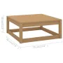 Garden furniture set 9 pieces and cushions solid pine wood by , Garden sets - Ref: Foro24-3076722, Price: 1,00 €, Discount: %