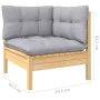 Garden furniture set 6 pieces and pine wood cushions by , Garden sets - Ref: Foro24-3096393, Price: 493,84 €, Discount: %