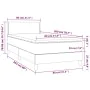 Boxspringbett mit LED-Matratze taupegrauer Stoff 80x200 cm von , Betten und Lattenroste - Ref: Foro24-3133593, Preis: 295,76 ...