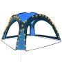 Party tent with LED and 4 side walls blue 3.6x3.6x2.3m by vidaXL, Tents and gazebos - Ref: Foro24-92236, Price: 137,71 €, Dis...