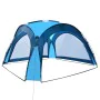 Party tent with LED and 4 side walls blue 3.6x3.6x2.3m by vidaXL, Tents and gazebos - Ref: Foro24-92236, Price: 137,71 €, Dis...