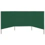 3-panel beach windshield green fabric 400x160 cm by , Umbrellas - Ref: Foro24-47149, Price: 59,14 €, Discount: %