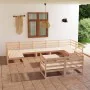 Garden furniture set 10 pieces solid pine wood by , Garden sets - Ref: Foro24-3076204, Price: 635,18 €, Discount: %