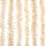 Beige and white chenille anti-fly curtain 56x185 cm by , Mosquito nets for windows - Ref: Foro24-377339, Price: 35,27 €, Disc...