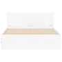 Bed frame with headboard and white LED lights 135x190 cm by , Beds and slatted bases - Ref: Foro24-3207630, Price: 147,57 €, ...