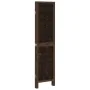 Dark brown paulownia wood 4-panel dividing screen by , Room dividers - Ref: Foro24-358657, Price: 91,62 €, Discount: %