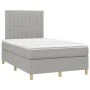 Boxspringbett mit Matratze und LED-hellgrauem Stoff 120x190 cm von , Betten und Lattenroste - Ref: Foro24-3270260, Preis: 421...