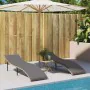 Sun loungers with table 2 units beige synthetic rattan by , Loungers - Ref: Foro24-368255, Price: 241,26 €, Discount: %