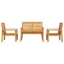 Garden furniture set 4 pieces solid acacia wood by , Garden sets - Ref: Foro24-3211794, Price: 285,75 €, Discount: %