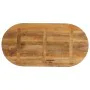 Ovale Tischplatte aus massivem Mangoholz 100x50x3,8 cm von , Tischplatten - Ref: Foro24-370156, Preis: 86,76 €, Rabatt: %