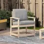 Garden chair solid pine wood 62x56x77 cm by , Modular outdoor sofas - Ref: Foro24-832625, Price: 49,65 €, Discount: %