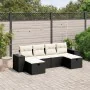 6-piece garden sofa set and black synthetic rattan cushions by , Garden sets - Ref: Foro24-3264472, Price: 390,95 €, Discount: %