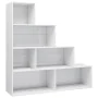 Plywood white glossy shelf 155x24x160cm by vidaXL, Bookcases and shelves - Ref: Foro24-800663, Price: 76,24 €, Discount: %