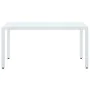 White synthetic rattan garden table 150x90x75 cm by vidaXL, Garden tables - Ref: Foro24-45987, Price: 166,93 €, Discount: %