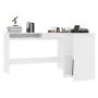 L-shaped plywood white desk 120x140x75 cm by vidaXL, Desks - Ref: Foro24-800747, Price: 136,22 €, Discount: %