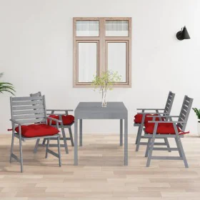 Sillas de comedor jardín con cojines 4 uds madera maciza acacia de , Sillas de jardín - Ref: Foro24-3078425, Precio: 350,85 €...