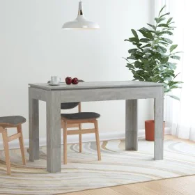 Concrete gray engineered wood dining table 120x60x76 cm by vidaXL, Kitchen and dining tables - Ref: Foro24-800760, Price: 90,...