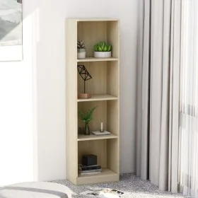 4-tier oak-colored plywood shelf 40x24x142cm by vidaXL, Bookcases and shelves - Ref: Foro24-800840, Price: 61,23 €, Discount: %