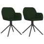 Swivel dining chairs 2 units dark green velvet by , dining chairs - Ref: Foro24-344742, Price: 128,87 €, Discount: %