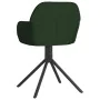 Swivel dining chairs 2 units dark green velvet by , dining chairs - Ref: Foro24-344742, Price: 128,87 €, Discount: %