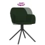 Swivel dining chairs 2 units dark green velvet by , dining chairs - Ref: Foro24-344742, Price: 128,87 €, Discount: %