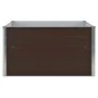 Raised brown galvanized steel planter 100x100x45 cm by vidaXL, Pots and planters - Ref: Foro24-47023, Price: 40,63 €, Discoun...