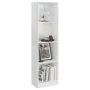 4-level engineered wood glossy white shelf by vidaXL, Bookcases and shelves - Ref: Foro24-800843, Price: 54,75 €, Discount: %