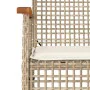 4-piece garden furniture set and beige synthetic rattan cushions by , Garden sets - Ref: Foro24-366268, Price: 226,94 €, Disc...