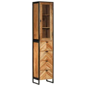 Mueble de baño hierro y madera maciza de acacia 40x27x190 cm de , Tocadores de baño - Ref: Foro24-3217118, Precio: 389,39 €, ...