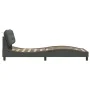 Estructura de cama con cabecero de tela gris oscuro 80x200 cm de , Camas y somieres - Ref: Foro24-3207731, Precio: 149,18 €, ...