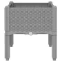 Planter with legs PP light gray 40x40x42 cm by , Pots and planters - Ref: Foro24-367887, Price: 27,43 €, Discount: %