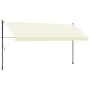 Cream fabric and steel retractable awning 400x150 cm by , Awnings - Ref: Foro24-368749, Price: 95,82 €, Discount: %