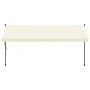 Cream fabric and steel retractable awning 400x150 cm by , Awnings - Ref: Foro24-368749, Price: 95,82 €, Discount: %