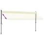 Cream fabric and steel retractable awning 400x150 cm by , Awnings - Ref: Foro24-368749, Price: 95,82 €, Discount: %