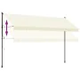 Cream fabric and steel retractable awning 400x150 cm by , Awnings - Ref: Foro24-368749, Price: 95,82 €, Discount: %