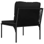 3-piece garden furniture set with black PVC cushions by vidaXL, Garden sets - Ref: Foro24-48593, Price: 168,37 €, Discount: %