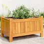 Planter with solid acacia wood lining 54x31x30 cm by , Pots and planters - Ref: Foro24-366429, Price: 49,92 €, Discount: %