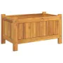 Planter with solid acacia wood lining 54x31x30 cm by , Pots and planters - Ref: Foro24-366429, Price: 49,92 €, Discount: %