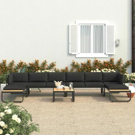 5-teiliges Ecksofa-Set mit WPC-Aluminiumkissen von vidaXL, Outdoor-Sofas - Ref: Foro24-48655, Preis: 743,69 €, Rabatt: %