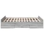 Sonoma gray engineered wood bed with drawers 140x190 cm by , Beds and slatted bases - Ref: Foro24-3280312, Price: 149,58 €, D...