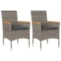 Garden armchairs with cushions 2 pcs gray synthetic rattan by , Garden chairs - Ref: Foro24-368120, Price: 156,61 €, Discount: %