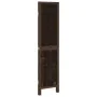 Dark brown paulownia wood 3-panel separator screen by , Room dividers - Ref: Foro24-358653, Price: 78,12 €, Discount: %