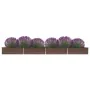 Jardinera de acero galvanizado marrón 600x80x45 cm de vidaXL, Maceteros y jardineras - Ref: Foro24-47074, Precio: 114,95 €, D...