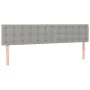 Bed frame with headboard light gray fabric 120x190 cm by , Beds and slatted bases - Ref: Foro24-3270541, Price: 165,35 €, Dis...