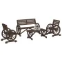 Gartenmöbel-Set 4-teilig aus massivem Tannenholz von vidaXL, Gartensets - Ref: Foro24-3207132, Preis: 441,38 €, Rabatt: %